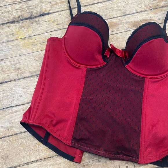 Y2K Red and Black Corset Top - Picture 7 of 8